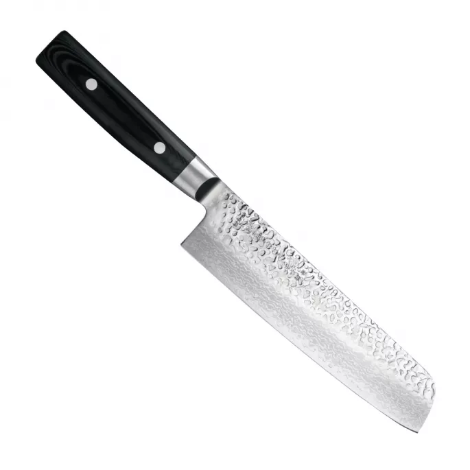 Нож Накири 180 мм дамасская сталь, серия ZEN Yaxell 35504ВП - Фото 1 Нож Накири 180 мм дамасская сталь, серия ZEN Yaxell 35504ВП