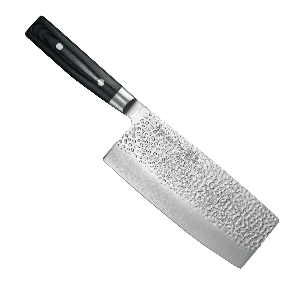 Нож Китайский шеф 180 мм дамасская сталь, серия ZEN Yaxell 35519 - Фото 1 Нож Китайский шеф 180 мм дамасская сталь, серия ZEN Yaxell 35519