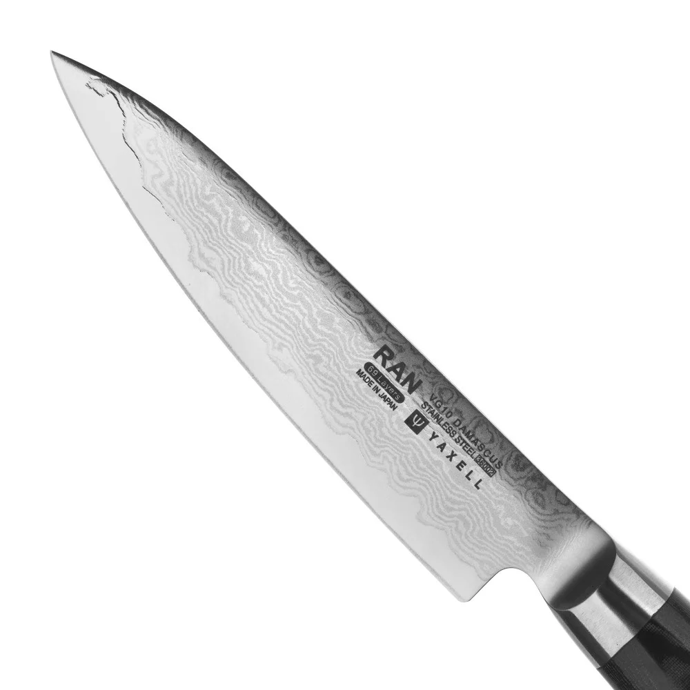 Кухонный нож 120 мм дамасская сталь, серия RAN Yaxell 36002 - Фото 2 Кухонный нож 120 мм дамасская сталь, серия RAN Yaxell 36002