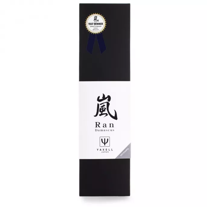 Ніж Накірі 180 мм дамаська сталь, серія RAN Yaxell 36004 - Фото 4 Ніж Накірі 180 мм дамаська сталь, серія RAN Yaxell 36004