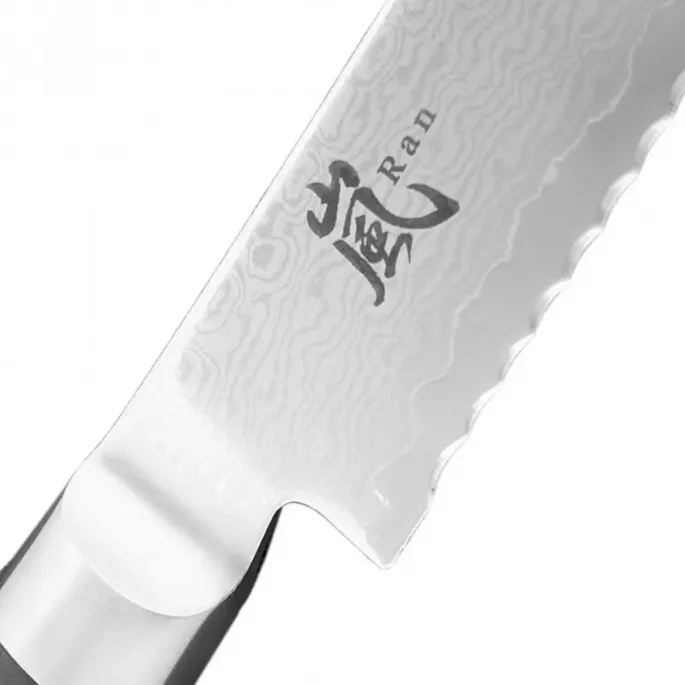 Нож для томатов 140 мм дамасская сталь, серия RAN Yaxell 36005ВП - Фото 2 Нож для томатов 140 мм дамасская сталь, серия RAN Yaxell 36005ВП