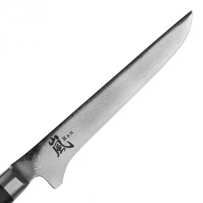 Обробний ніж 150 мм дамаська сталь, серія RAN Yaxell 36006ВП - Фото 3 Обробний ніж 150 мм дамаська сталь, серія RAN Yaxell 36006ВП