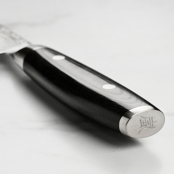 Ніж для чистки овочів 100 мм дамаська сталь, серія RAN PLUS Yaxell 36635 - Фото 4 Ніж для чистки овочів 100 мм дамаська сталь, серія RAN PLUS Yaxell 36635