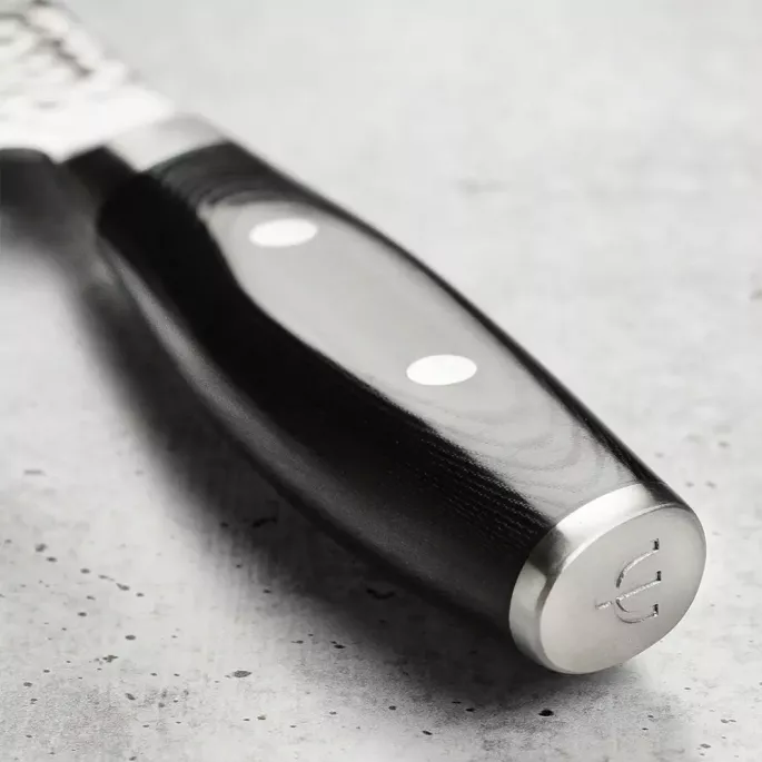 Нож Киритсуке 200 мм дамасская сталь, серия TSUCHIMON Yaxell 36734ВП - Фото 3 Нож Киритсуке 200 мм дамасская сталь, серия TSUCHIMON Yaxell 36734ВП