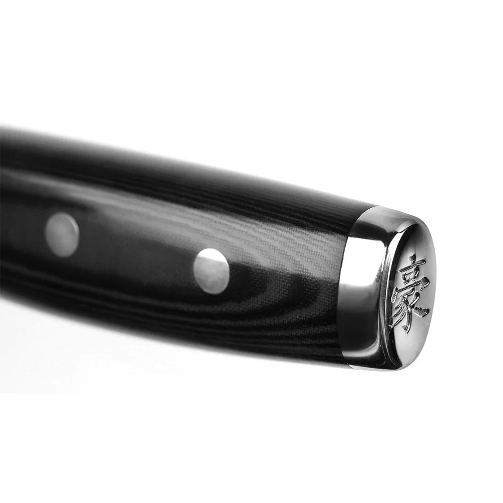 Ніж Кірітсуке 200 мм дамаська сталь, серія GOU Yaxell 37034ВП - Фото 5 Ніж Кірітсуке 200 мм дамаська сталь, серія GOU Yaxell 37034ВП