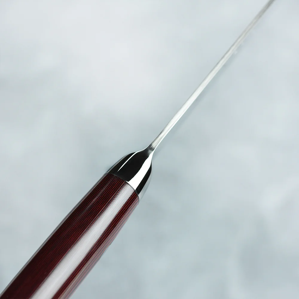 Кухонный нож 120 мм дамасская сталь, серия SUPER GOU Yaxell 37102 - Фото 3 Кухонный нож 120 мм дамасская сталь, серия SUPER GOU Yaxell 37102