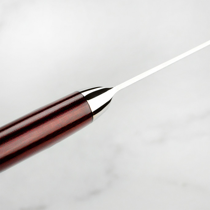 Нож для чистки овощей 100 мм дамасская сталь, серия SUPER GOU Yaxell 37135 - Фото 5 Нож для чистки овощей 100 мм дамасская сталь, серия SUPER GOU Yaxell 37135