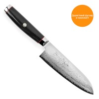 Нож Сантоку 165 мм дамасская сталь, серия SUPER GOU YPSILON Yaxell 37201