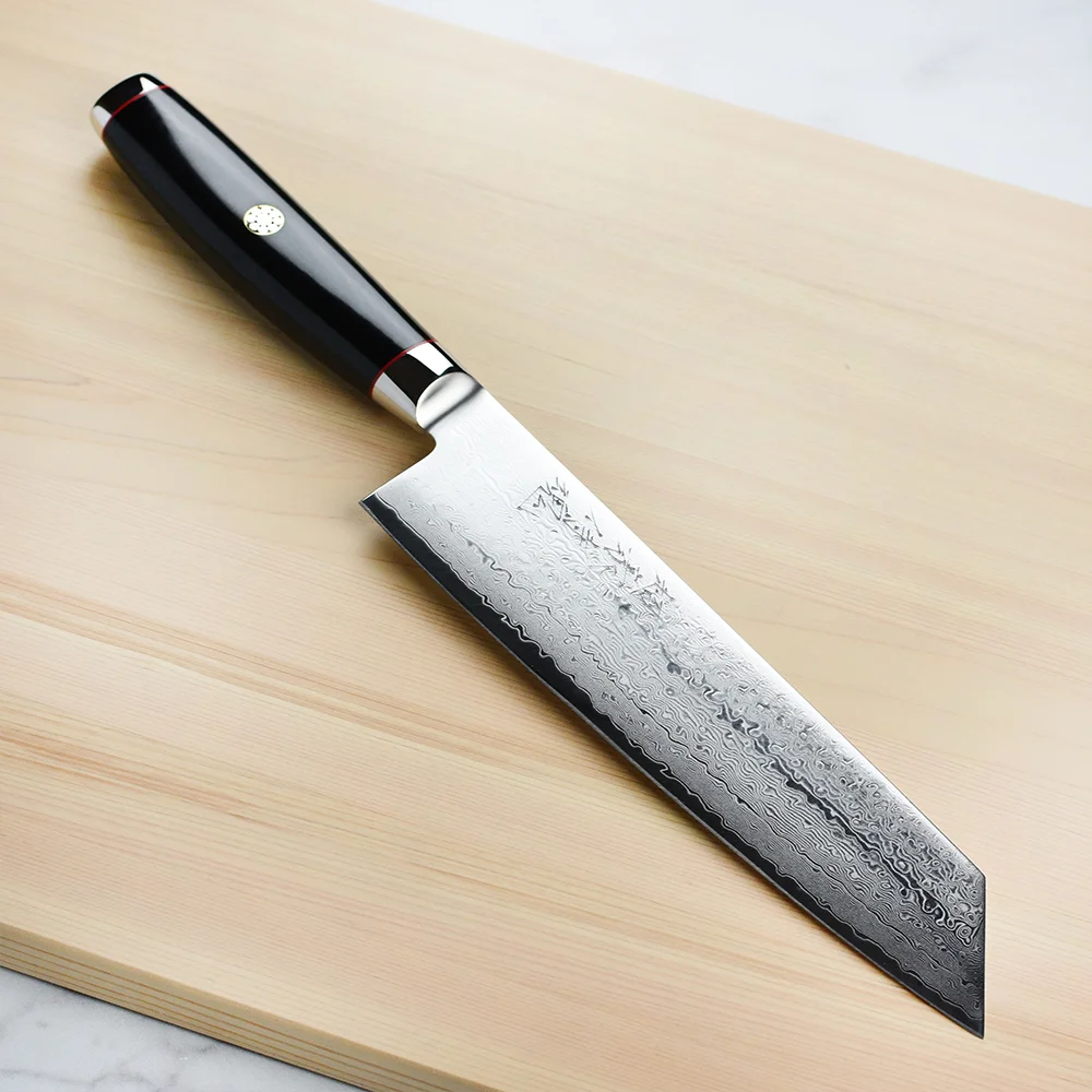 Ніж Кірітсуке 200 мм дамаська сталь, серія SUPER GOU YPSILON Yaxell 37234 - Фото 8 Ніж Кірітсуке 200 мм дамаська сталь, серія SUPER GOU YPSILON Yaxell 37234