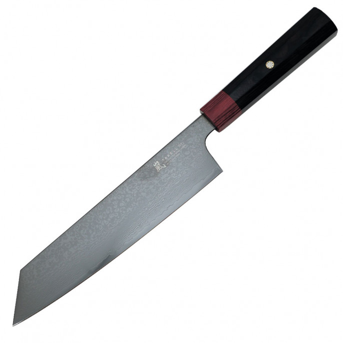 Ніж Кірітсуке 200 мм, дамаська сталь, серія REI Yaxell 37434 - Фото 2 Ніж Кірітсуке 200 мм, дамаська сталь, серія REI Yaxell 37434