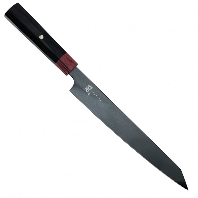 Ніж для нарізки 230 мм, дамаська сталь, серія REI Yaxell 37439 - Фото 1 Ніж для нарізки 230 мм, дамаська сталь, серія REI Yaxell 37439
