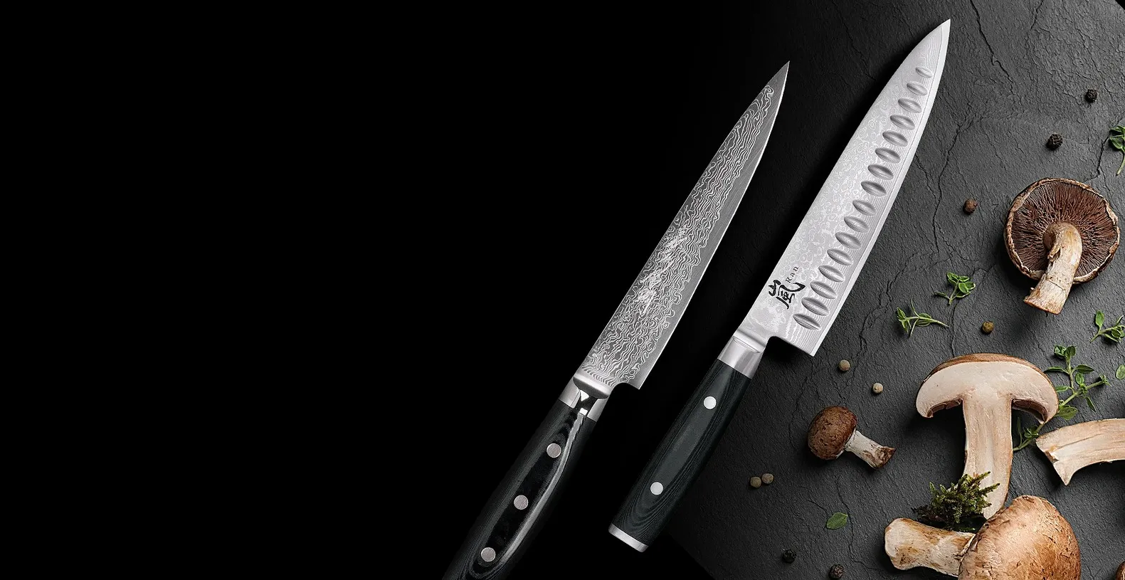 Оригінальні японські ножі з дамаської сталі YAXELL™