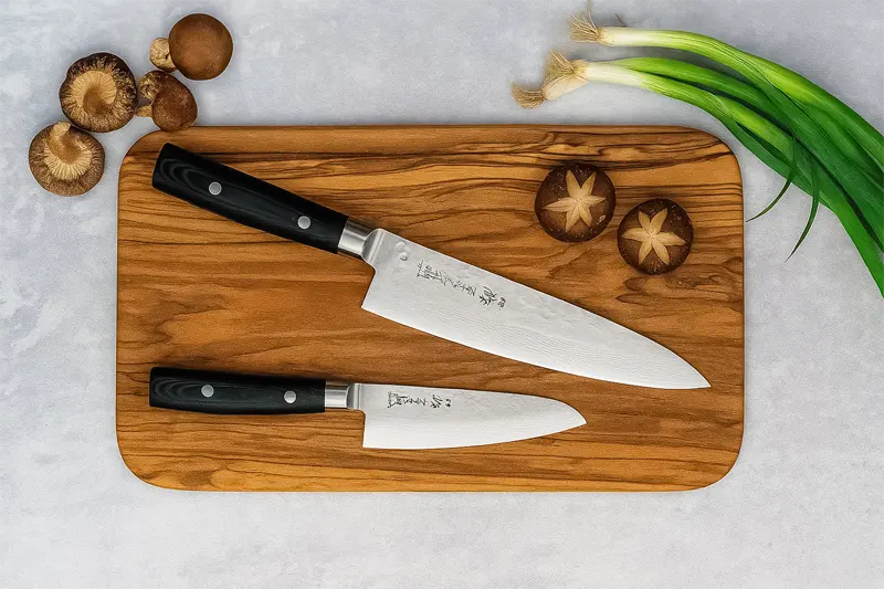 Влияние угла заточки японских ножей на технику нарезки