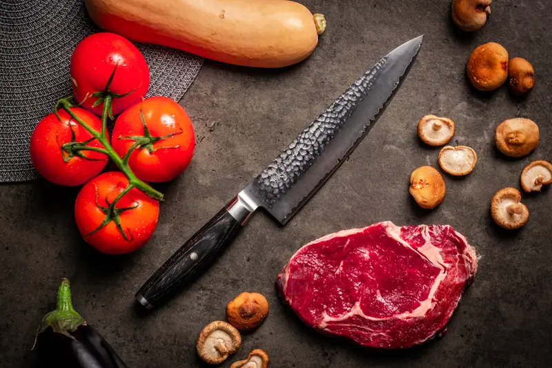 Сравнение ножей Yaxell для разных видов мяса