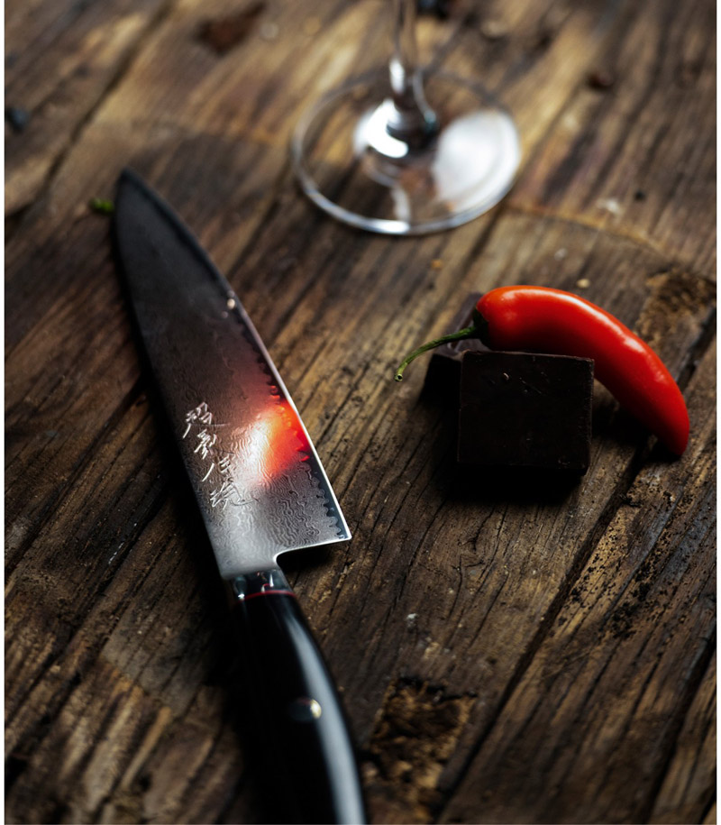 Анализ жесткости стали японских ножей Yaxell по шкале HRC