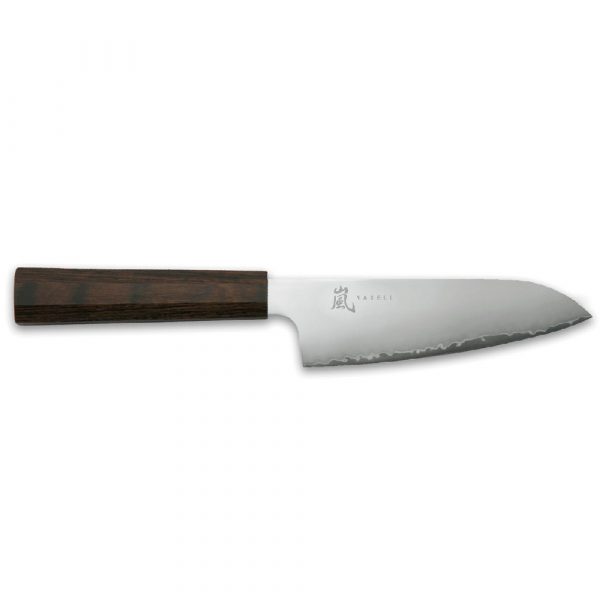 Нож Сантоку 125 мм дамасская сталь, серия HANA Yaxell 34812