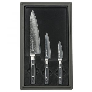 Набор ножей з 3-х предметов дамасская сталь, серия ZEN Yaxell 35500-803