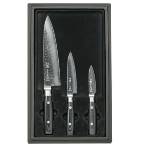 Набор ножей из 3-х предметов, дамасская сталь, серия ZEN Yaxell 35500-903ВП