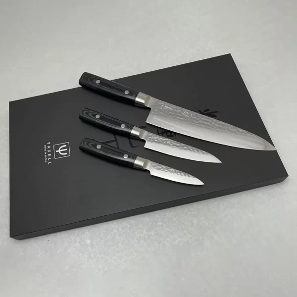Набір ножів з 3-х предметів, дамаська сталь, серія ZEN Yaxell 35500-903ВП