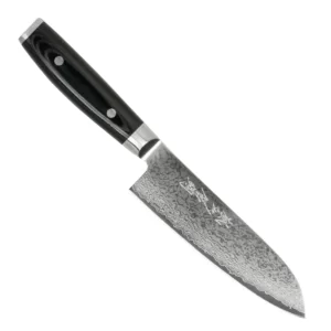 Нож Сантоку 165 мм дамасская сталь, RAN PLUS Yaxell 36601