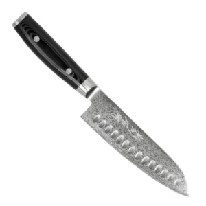 Нож Сантоку 165 мм дамасская сталь, RAN PLUS Yaxell 36601GВП
