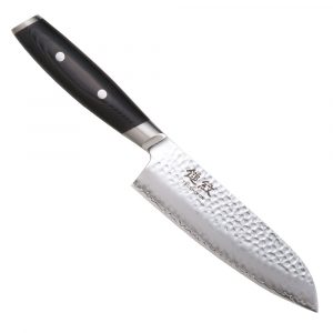 Нож Сантоку 165 мм дамасская сталь, серия TSUCHIMON Yaxell 36701ВП