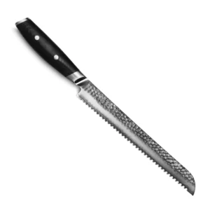 Нож для хлеба 230 мм дамасская сталь, серия TSUCHIMON Yaxell 36708ВП