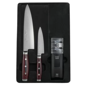Набор ножей из 3-х предметов, дамасская сталь, серия SUPER GOU Yaxell 37100-003