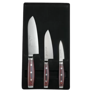 Набор ножей из 3-х предметов, дамасская сталь, серия SUPER GOU Yaxell 37101-703ВП
