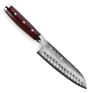 Нож Сантоку 165 мм дамасская сталь, серия SUPER GOU Yaxell 37101GВП