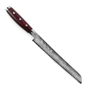 Нож для хлеба 230 мм дамасская сталь, серия SUPER GOU Yaxell 37108